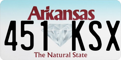 AR license plate 451KSX