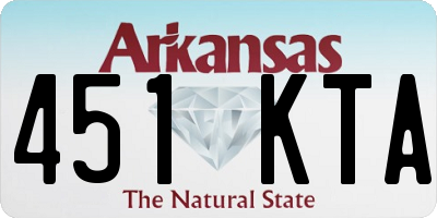 AR license plate 451KTA