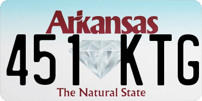 AR license plate 451KTG