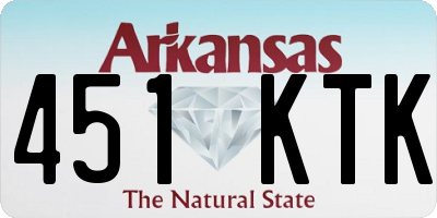 AR license plate 451KTK