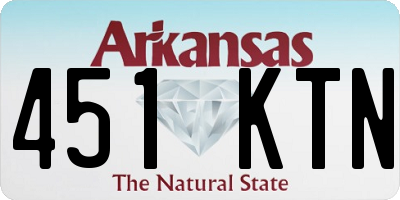 AR license plate 451KTN