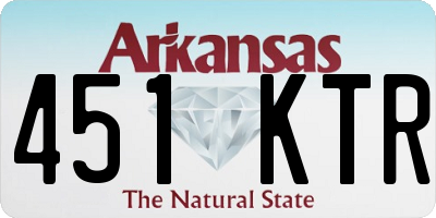AR license plate 451KTR