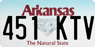 AR license plate 451KTV