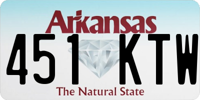 AR license plate 451KTW