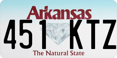 AR license plate 451KTZ