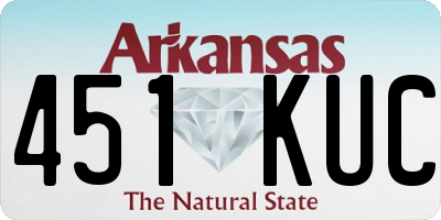 AR license plate 451KUC