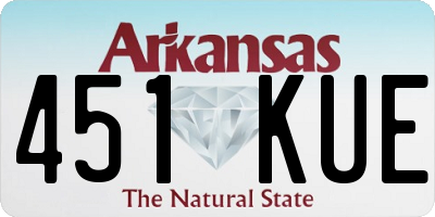 AR license plate 451KUE