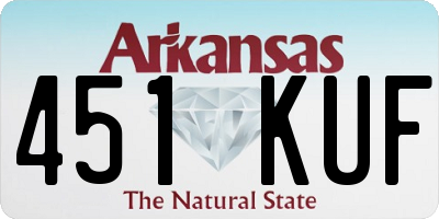 AR license plate 451KUF