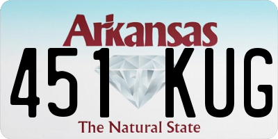 AR license plate 451KUG