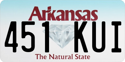 AR license plate 451KUI