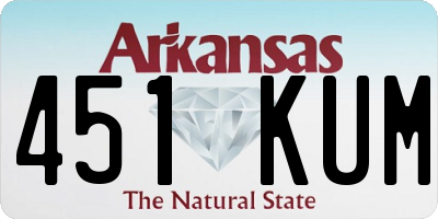 AR license plate 451KUM