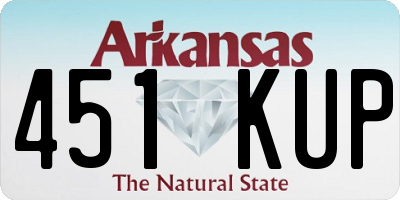 AR license plate 451KUP