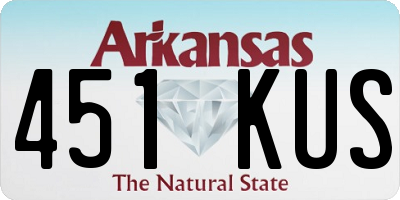 AR license plate 451KUS