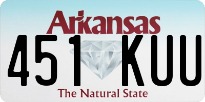 AR license plate 451KUU