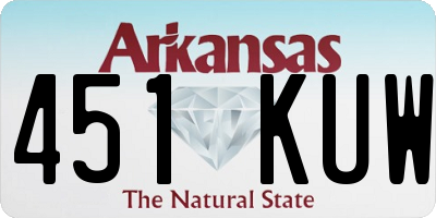 AR license plate 451KUW