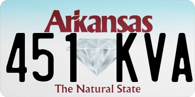 AR license plate 451KVA