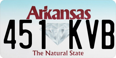 AR license plate 451KVB