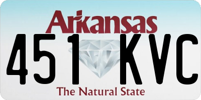 AR license plate 451KVC