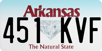 AR license plate 451KVF