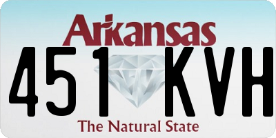 AR license plate 451KVH