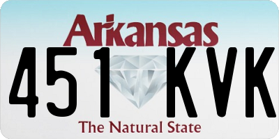 AR license plate 451KVK