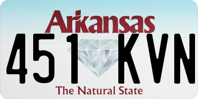 AR license plate 451KVN