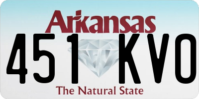AR license plate 451KVO