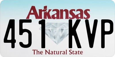 AR license plate 451KVP