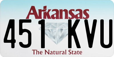AR license plate 451KVU