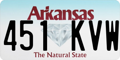AR license plate 451KVW
