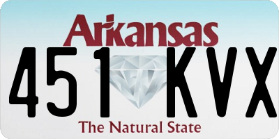 AR license plate 451KVX