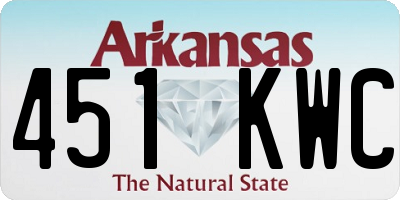 AR license plate 451KWC