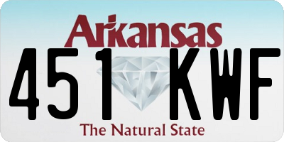 AR license plate 451KWF