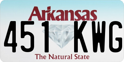 AR license plate 451KWG