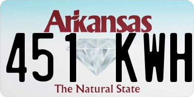 AR license plate 451KWH