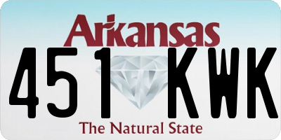 AR license plate 451KWK