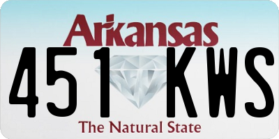 AR license plate 451KWS