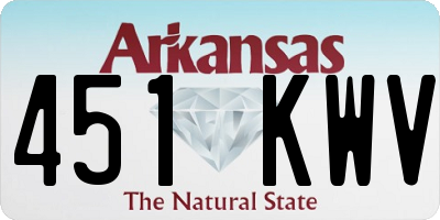 AR license plate 451KWV