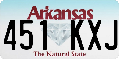 AR license plate 451KXJ
