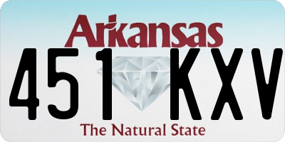AR license plate 451KXV
