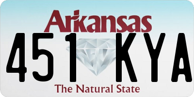 AR license plate 451KYA