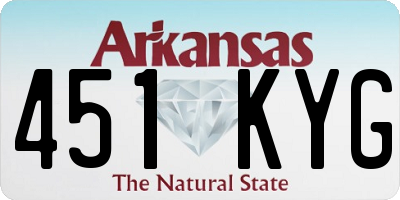 AR license plate 451KYG