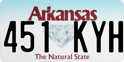 AR license plate 451KYH