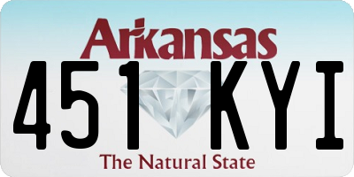 AR license plate 451KYI