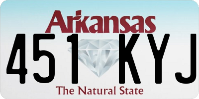 AR license plate 451KYJ