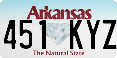 AR license plate 451KYZ