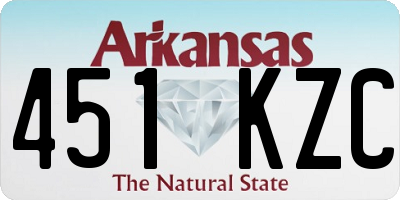 AR license plate 451KZC