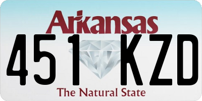 AR license plate 451KZD