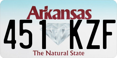 AR license plate 451KZF
