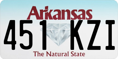 AR license plate 451KZI